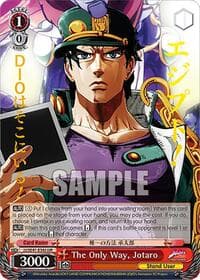 The Only Way, Jotaro (JJR) - JoJo's Bizarre Adventure: Stardust Crusaders Premium Booster - Weiss Schwarz card