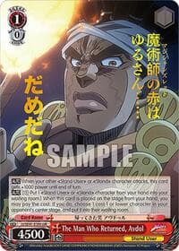 The Man Who Returned, Avdol (JJR) - JoJo's Bizarre Adventure: Stardust Crusaders Premium Booster - Weiss Schwarz card