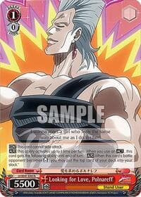 Looking for Love, Polnareff - JoJo's Bizarre Adventure: Stardust Crusaders Premium Booster - Weiss Schwarz card