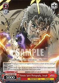 Remote Spirit Photography, Joseph - JoJo's Bizarre Adventure: Stardust Crusaders Premium Booster - Weiss Schwarz card