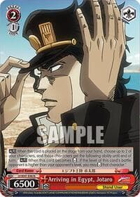 Arriving in Egypt, Jotaro - JoJo's Bizarre Adventure: Stardust Crusaders Premium Booster - Weiss Schwarz card