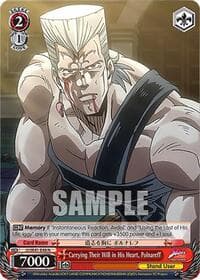 Carrying Their Will in His Heart, Polnareff - JoJo's Bizarre Adventure: Stardust Crusaders Premium Booster - Weiss Schwarz card