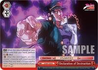 Declaration of Destruction - JoJo's Bizarre Adventure: Stardust Crusaders Premium Booster - Weiss Schwarz card