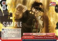 Declaration of Destruction (JJR) - JoJo's Bizarre Adventure: Stardust Crusaders Premium Booster - Weiss Schwarz card