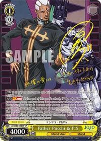Father Pucchi & P.S (SP) - JoJo's Bizarre Adventure: Stone Ocean Premium Booster - Weiss Schwarz card