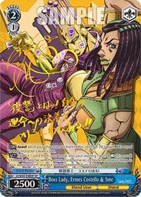 Boss Lady, Ermes Costello & Smc (SP) - JoJo's Bizarre Adventure: Stone Ocean Premium Booster - Weiss Schwarz card