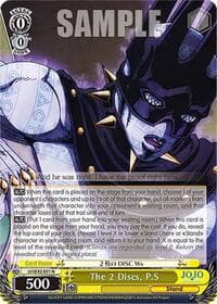 The 2 Discs, P.S - JoJo's Bizarre Adventure: Stone Ocean Premium Booster - Weiss Schwarz card