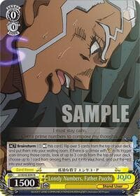Lonely Numbers, Father Pucchi - JoJo's Bizarre Adventure: Stone Ocean Premium Booster - Weiss Schwarz card