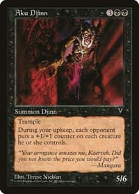 Aku Djinn - Visions - Magic: The Gathering card