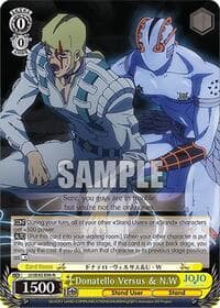 Donatello Versus & N.W - JoJo's Bizarre Adventure: Stone Ocean Premium Booster - Weiss Schwarz card