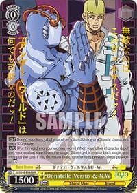 Donatello Versus & N.W (JJR) - JoJo's Bizarre Adventure: Stone Ocean Premium Booster - Weiss Schwarz card