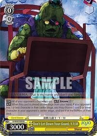 Don't Let Down Your Guard, Y.Y.M - JoJo's Bizarre Adventure: Stone Ocean Premium Booster - Weiss Schwarz card
