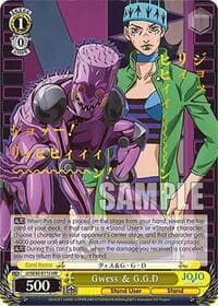 Gwess & G.G.D (JJR) - JoJo's Bizarre Adventure: Stone Ocean Premium Booster - Weiss Schwarz card
