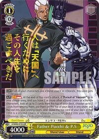 Father Pucchi & P.S (JJR) - JoJo's Bizarre Adventure: Stone Ocean Premium Booster - Weiss Schwarz card