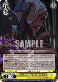 14 Phrases, Father Pucchi - JoJo's Bizarre Adventure: Stone Ocean Premium Booster - Weiss Schwarz card