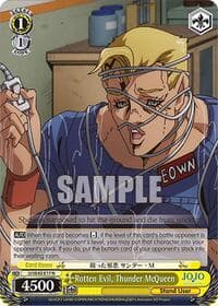 Rotten Evil, Thunder McQueen - JoJo's Bizarre Adventure: Stone Ocean Premium Booster - Weiss Schwarz card