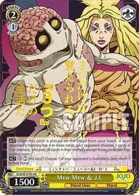 Mew Mew & J.L (JJR) - JoJo's Bizarre Adventure: Stone Ocean Premium Booster - Weiss Schwarz card