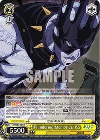 Plundering Memories, P.S - JoJo's Bizarre Adventure: Stone Ocean Premium Booster - Weiss Schwarz card