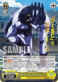 Plundering Memories, P.S (JJR) - JoJo's Bizarre Adventure: Stone Ocean Premium Booster - Weiss Schwarz card