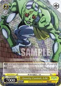 Gravity Control, S.M - JoJo's Bizarre Adventure: Stone Ocean Premium Booster - Weiss Schwarz card