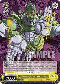 Gravity Control, S.M (JJR) - JoJo's Bizarre Adventure: Stone Ocean Premium Booster - Weiss Schwarz card