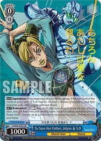 To Save Her Father, Jolyne & S.O (JJR) - JoJo's Bizarre Adventure: Stone Ocean Premium Booster - Weiss Schwarz card