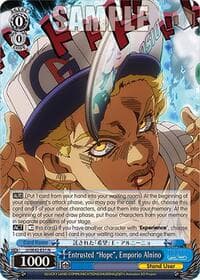 Entrusted "Hope", Emporio Alnino - JoJo's Bizarre Adventure: Stone Ocean Premium Booster - Weiss Schwarz card