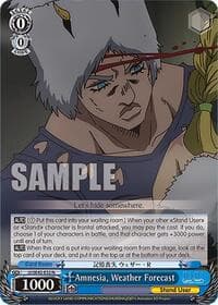 Amnesia, Weather Forecast - JoJo's Bizarre Adventure: Stone Ocean Premium Booster - Weiss Schwarz card