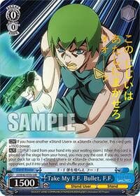 Take My F.F. Bullet, F.F. (JJR) - JoJo's Bizarre Adventure: Stone Ocean Premium Booster - Weiss Schwarz card