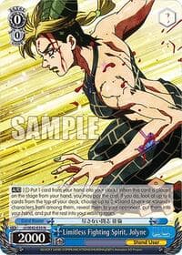 Limitless Fighting Spirit, Jolyne - JoJo's Bizarre Adventure: Stone Ocean Premium Booster - Weiss Schwarz card