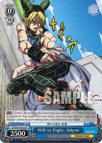 Will to Fight, Jolyne (JJR) - JoJo's Bizarre Adventure: Stone Ocean Premium Booster - Weiss Schwarz card