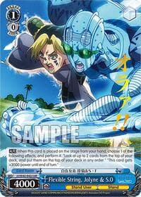 Flexible String, Jolyne & S.O (JJR) - JoJo's Bizarre Adventure: Stone Ocean Premium Booster - Weiss Schwarz card