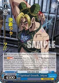 Spiritual Growth, Jolyne (JJR) - JoJo's Bizarre Adventure: Stone Ocean Premium Booster - Weiss Schwarz card