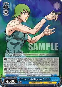 True "Intelligence", F.F. - JoJo's Bizarre Adventure: Stone Ocean Premium Booster - Weiss Schwarz card