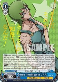 True "Intelligence", F.F. (JJR) - JoJo's Bizarre Adventure: Stone Ocean Premium Booster - Weiss Schwarz card