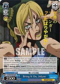 Bring It On, Jolyne (JJR) - JoJo's Bizarre Adventure: Stone Ocean Premium Booster - Weiss Schwarz card