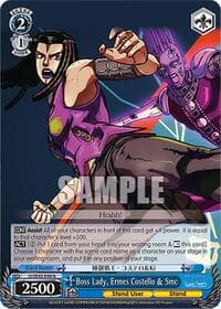 Boss Lady, Ermes Costello & Smc - JoJo's Bizarre Adventure: Stone Ocean Premium Booster - Weiss Schwarz card