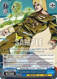 Unyielding Battle, Weather Forecast & W.F - JoJo's Bizarre Adventure: Stone Ocean Premium Booster - Weiss Schwarz card
