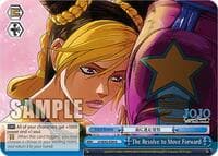 The Resolve to Move Forward - JoJo's Bizarre Adventure: Stone Ocean Premium Booster - Weiss Schwarz card