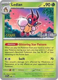 Ledian - 133 (Prerelease) [Staff] - SV: Scarlet & Violet Promo Cards - Pokemon card