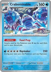 Crabominable - 134 (Prerelease) [Staff] - SV: Scarlet & Violet Promo Cards - Pokemon card