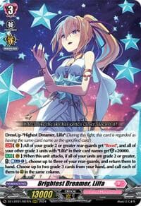 Brightest Dreamer, Lilfa - DZ-LBT01: Lyrical Monasterio Sparkling Stars! - Cardfight Vanguard card