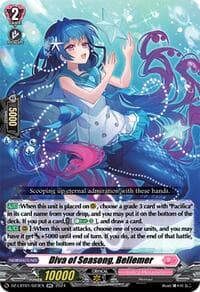 Diva of Seasong, Bellemer - DZ-LBT01: Lyrical Monasterio Sparkling Stars! - Cardfight Vanguard card