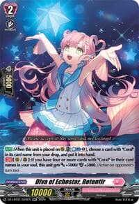 Diva of Echostar, Retentir - DZ-LBT01: Lyrical Monasterio Sparkling Stars! - Cardfight Vanguard card