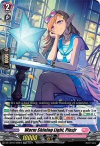 Warm Shining Light, Plezjr - DZ-LBT01: Lyrical Monasterio Sparkling Stars! - Cardfight Vanguard card