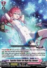 Together Under the Night Sky, Ravana - DZ-LBT01: Lyrical Monasterio Sparkling Stars! - Cardfight Vanguard card