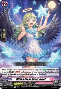 With a Clear Heart, Irizel - DZ-LBT01: Lyrical Monasterio Sparkling Stars! - Cardfight Vanguard card