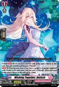 Wishing Together, Amiicia - DZ-LBT01: Lyrical Monasterio Sparkling Stars! - Cardfight Vanguard card