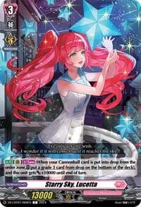 Starry Sky, Lucetta - DZ-LBT01: Lyrical Monasterio Sparkling Stars! - Cardfight Vanguard card