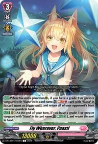 Fly Wherever, Paasti - DZ-LBT01: Lyrical Monasterio Sparkling Stars! - Cardfight Vanguard card